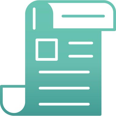 belge simgesi vektör illüstrasyonu