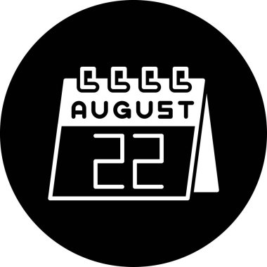 27 Ağustos ikonu, takvim günü takvimi