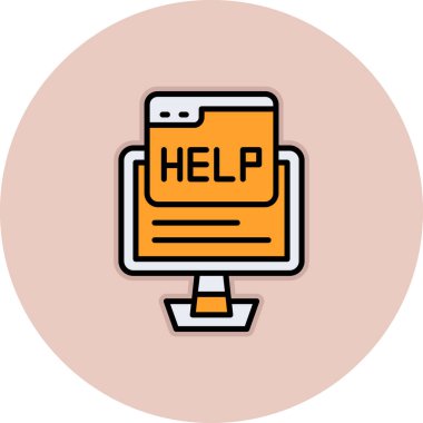 Beyaz arkaplanda izole edilmiş metin yardımı ve destek simgesi ile ana hatlı cep telefonu dolduruldu. Müşteri hizmetlerine destek. Yardım çağır, onarım, onarım. vektör