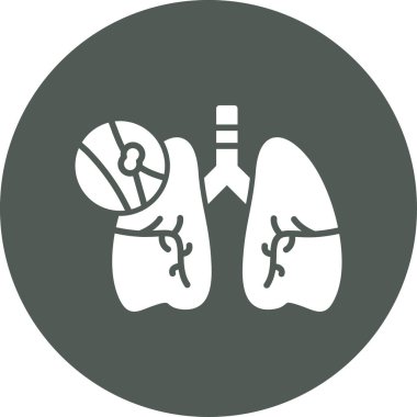 Ciğerler. Web simgesi basit tasarım