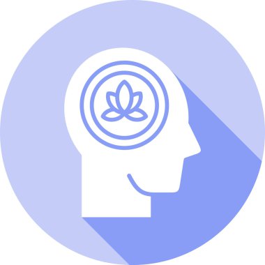 Beyin. Web simgesi basit illüstrasyon