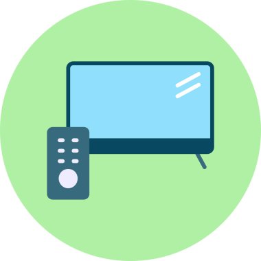 Vektör TV simgesi illüstrasyonu