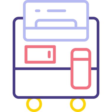 Kart. Web simgesi basit illüstrasyon