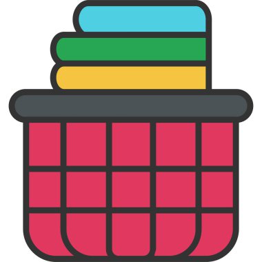 Kitaplar. Web simgesi basit illüstrasyon