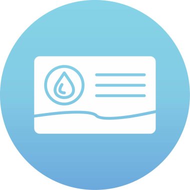 su damlası ikon vektör illüstrasyonu