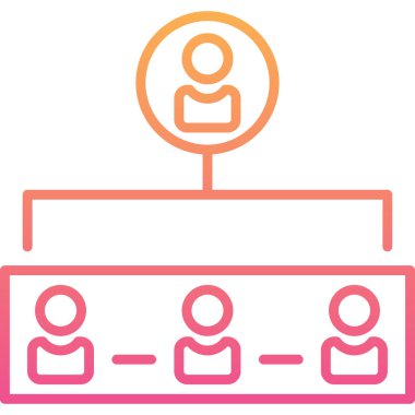 İş simgesi finansmanının vektör illüstrasyonu