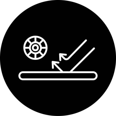 Modern b 'nin vektör illüstrasyonunda topun eksik simgesi