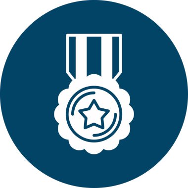 Rozet simgesi, vektör illüstrasyonu