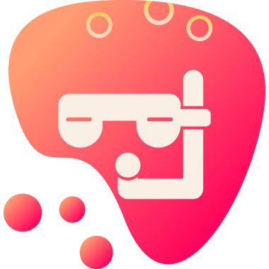 Bir benzin istasyonu simgesinin vektör illüstrasyonu