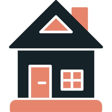 House web simgesi basit vektör illüstrasyonu