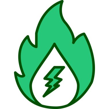 enerji ikonu vektör illüstrasyonu