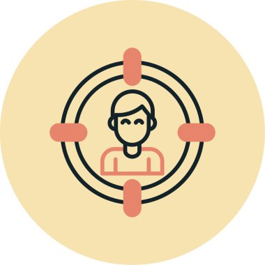 İnsan simgesinin vektör illüstrasyonu