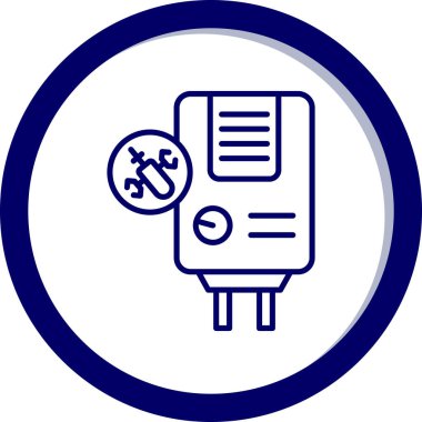 Bir araba tamir simgesinin vektör çizimi