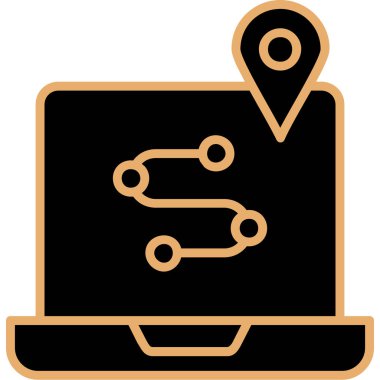 konum pin simgesi vektör illüstrasyonu