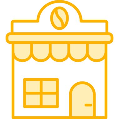 Bina. Web simgesi basit illüstrasyon