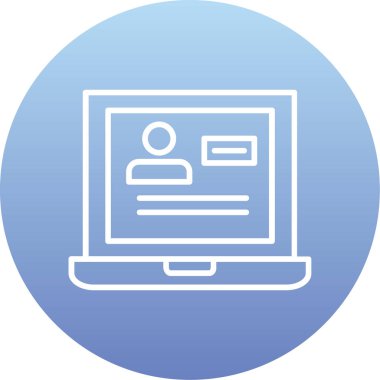 Bilgisayar. Web simgesi basit illüstrasyon