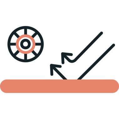 araba tekeri vektör illüstrasyonu