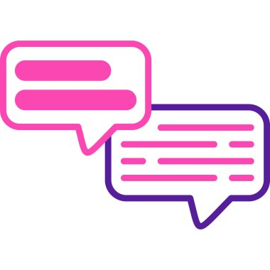 konuşma sohbet mesajı ikonu vektör illüstrasyon tasarımı