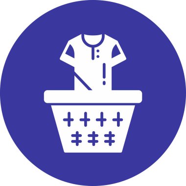 Sepet. Web simgesi basit illüstrasyon