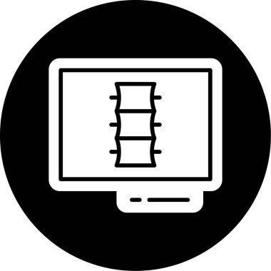 Dizüstü bilgisayar simgesi vektör çizimi