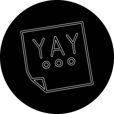 Siyah ve beyaz simgesinin vektör illüstrasyonu