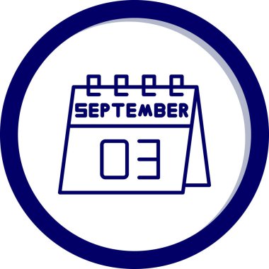 Takvim simgesinin vektör illüstrasyonu