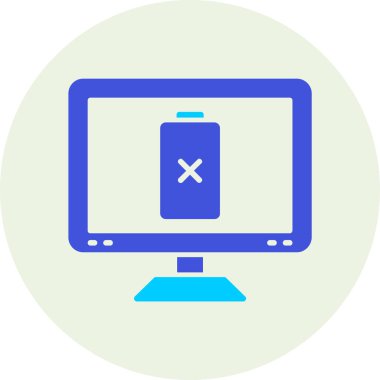 Bilgisayar. Web simgesi basit tasarım