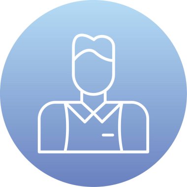 Modern kadının vektör çizimi