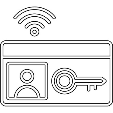 kablosuz radyo kontrol simgesi, özet biçimi
