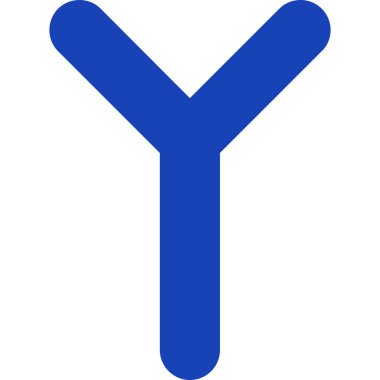 Harf Vektörü Simgesi Tasarım İllüstrasyonu