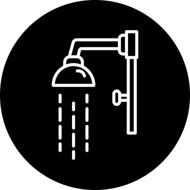 illustration vector graphic of shower icon template design