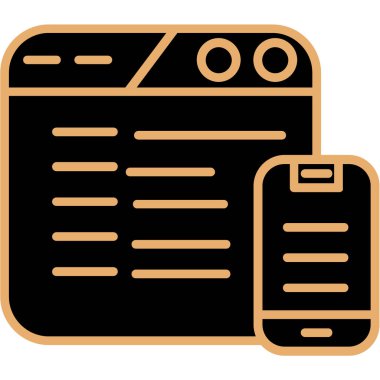 Belge. Web simgesi basit illüstrasyon