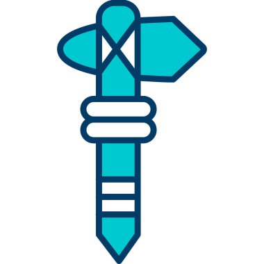 Kılıç. Web simgesi basit illüstrasyon