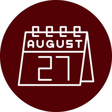 Takvim simgesinin vektör illüstrasyonu