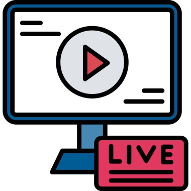 Canlı yayın. Basit resimleme