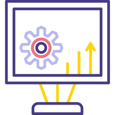 seo modern simgesinin vektör illüstrasyonu