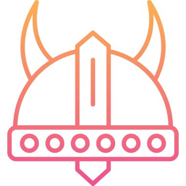 Miğfer. Web simgesi basit illüstrasyon