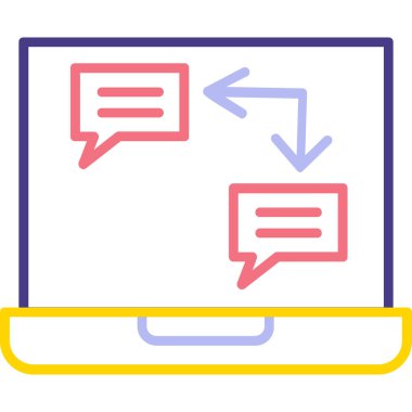 ileti web vektör illüstrasyonu