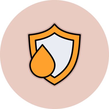 kalkan ikon vektör illüstrasyonu