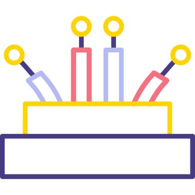 parti pasta simgesi, basit vektör çizim