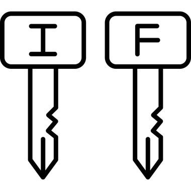 Vektör anahtar simgesi ayarla