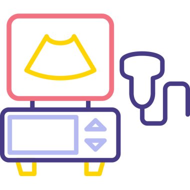 electric lamp. simple illustration