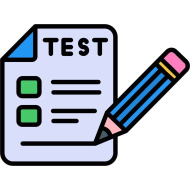 Deneme. Web simgesi basit illüstrasyon