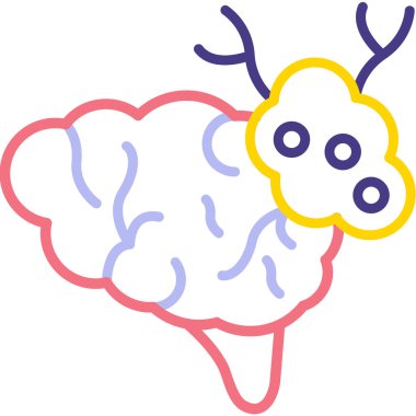 Bulut. Web simgesi basit illüstrasyon