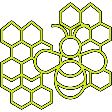 Bal peteği ikonu. web tasarımı için bal vektörü simgesi