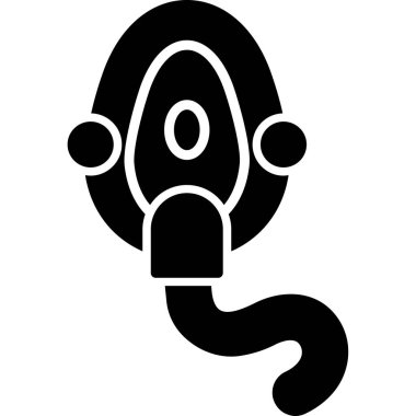 Siyah ve beyaz simgesinin vektör illüstrasyonu