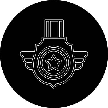 Bir roket simgesinin vektör çizimi