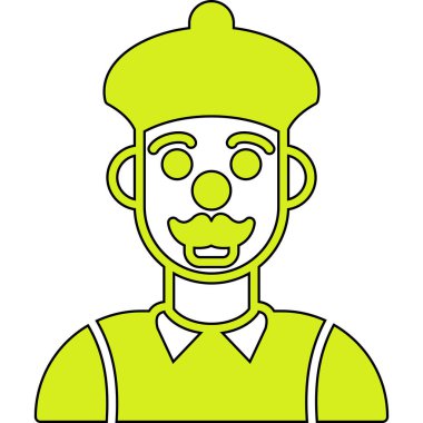 Soytarı. Web simgesi basit illüstrasyon