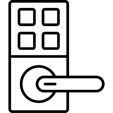 Anahtar. Web simgesi basit illüstrasyon