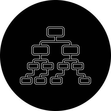 ağ bağlantısı vektör simgesi modern illüstrasyon